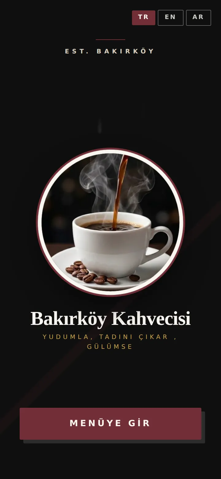 Bakırköy Kahvecisi menü önizleme