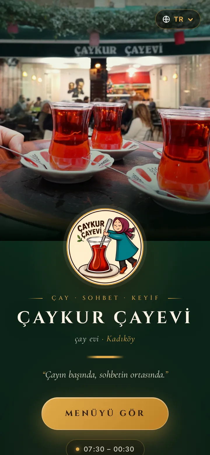 Çaykur Çayevi menü önizleme