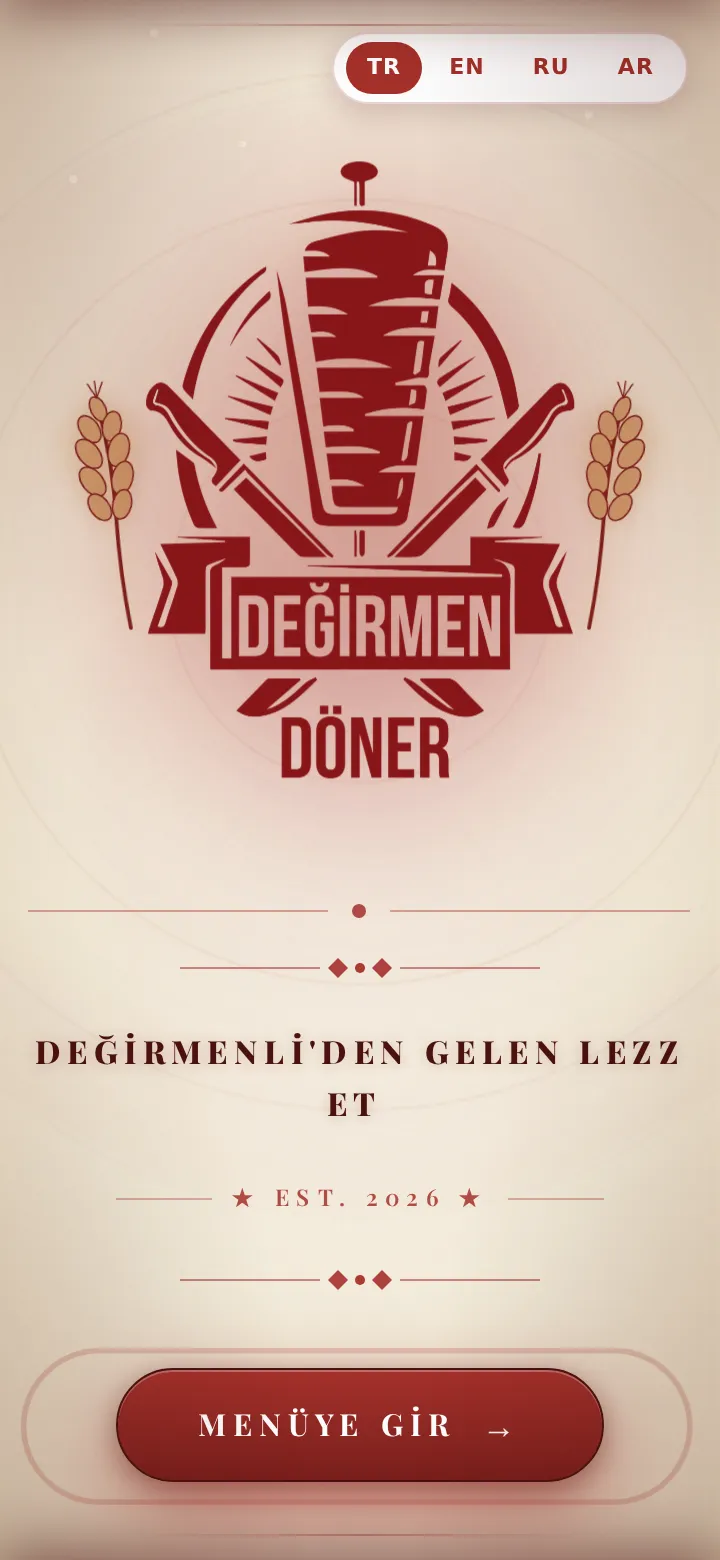 Değirmen Döner menü önizleme
