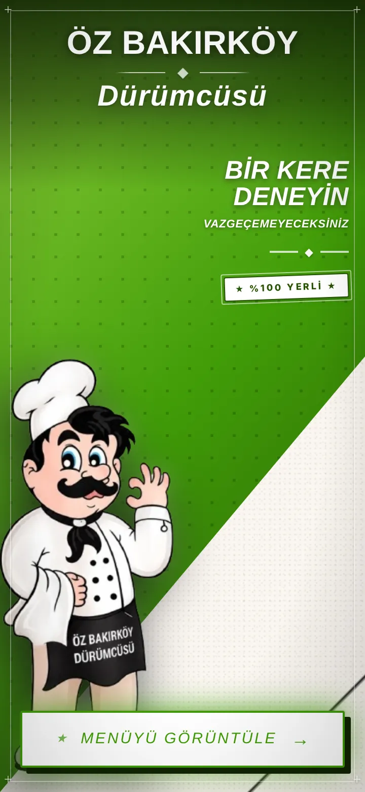 Öz Bakırköy Dürümcüsü menü önizleme